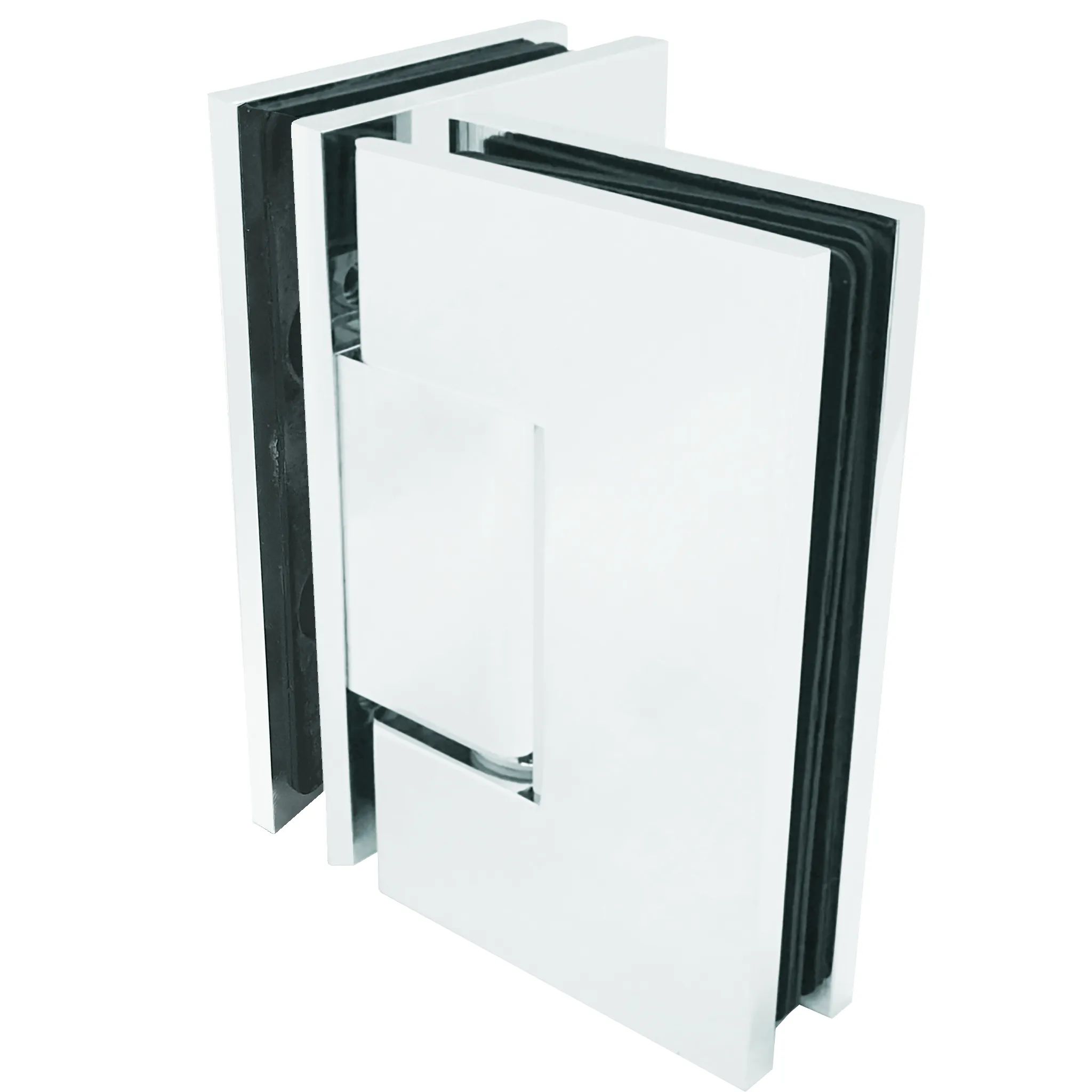 [VIV092] Square Heavy Duty - Glass to Glass 90° (CH, BN, MBL, SB, PN, BBRZ, GM, ORB, W, AB, PB)