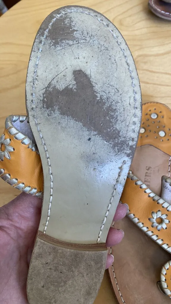 Whipstitch Leather Sandals