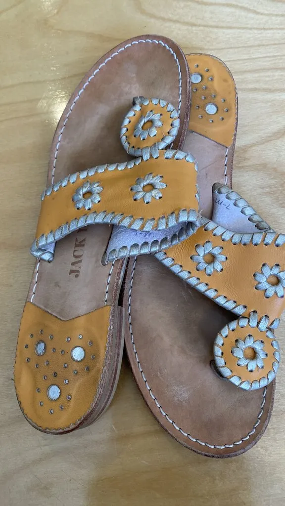 Whipstitch Leather Sandals