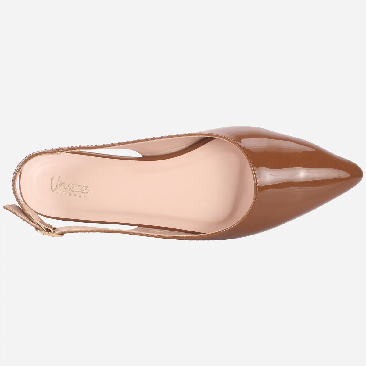 Women's "TAJEZWI" Patent Pointed Flat Shoes