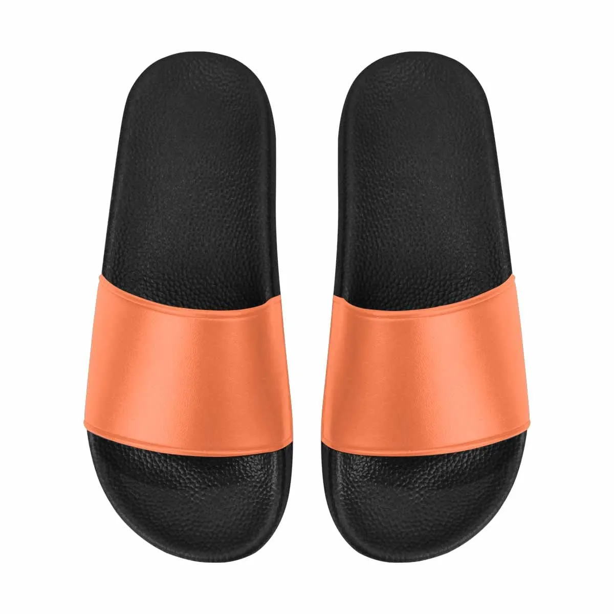 Womens Slide Sandals - Coral Red