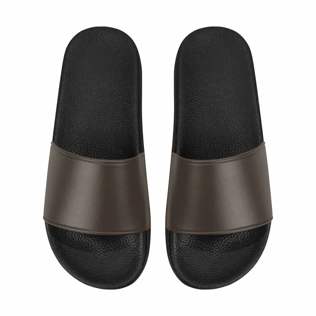 Womens Slide Sandals - Dark Taupe Brown