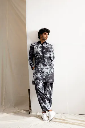 Wren - Tie & Dye Kurta with Patiala Pant Set